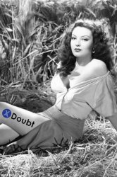 X doubt Linda Darnell Meme Template