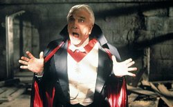 Scared Dracula Leslie Nielsen Meme Template