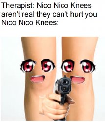 Nico Nico Knees Meme Template