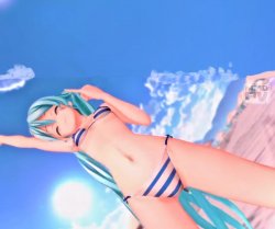 Bikini Miku MOUND template Meme Template