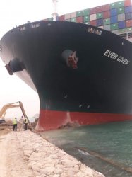 Ship Stuck in Suez Canal WITH PROPER TEXT FORMATTING Meme Template