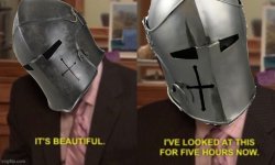 It's beautiful, I've looked at this for 5 hours but its' crusade Meme Template