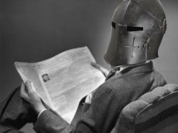 50's Crusader reading newspaper Meme Template