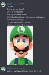 Happy Luigi Meme Template