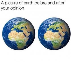 A picture of Earth Meme Template