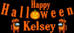 among us happy halloween kelsey Meme Template