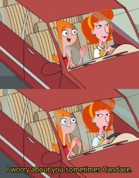 I worry about you sometimes, Candace Meme Template
