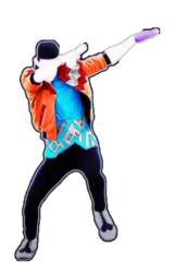 just dance dab transparent Meme Template