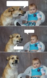 3 in 1 dog and baby template Meme Template