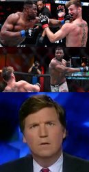 black white boxing racism fight confused tucker carlson Meme Template