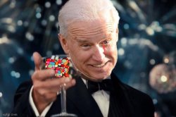 Biden cheers Meme Template