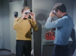 Star Trek Kirk and Spock goggles Meme Template