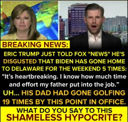 Eric Trump hypocrite Meme Template