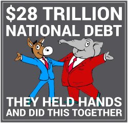 Bipartisan national debt Meme Template