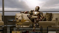 Iron Man sitting on sofa Meme Template