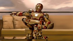 Iron Man sitting on sofa 2 Meme Template