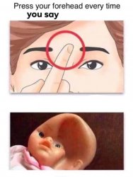 Forehead Meme Template