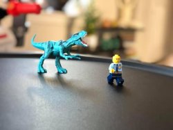 Lego Dino Chase Meme Template