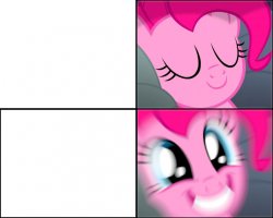 Pinkie Pie wakes up Meme Template