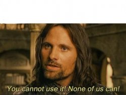 You cannot use it Meme Template