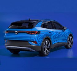 vw voltswagen volkswagen id4 ev blue Meme Template