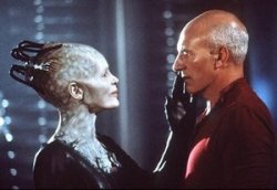 Picard and Borg Queen Meme Template