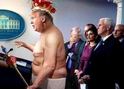 Emperor Trump has no clothes Meme Template