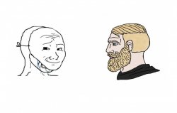 chad and brainlet template, have fun! : r/MemeTemplatesOfficial