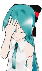 Miku face palm Meme Template