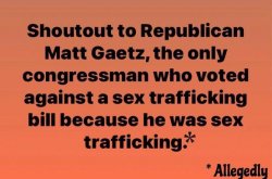 Matt Gaetz pedophile Meme Template