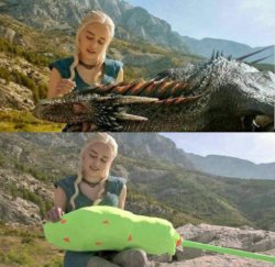 dragon in fiction vs dragon in reality Meme Template