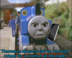 Thomas is about to call on whoever asked Meme Template