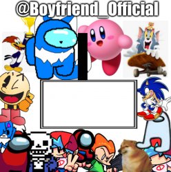 Boyfriend_Official’s announcement template Meme Template