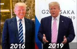 Trump 2016 2019 Meme Template