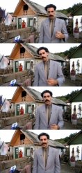 Borat neighbour pain in my assholes Meme Template