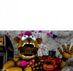 fredbear screaming Meme Template