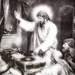 DJ Jesus Meme Template
