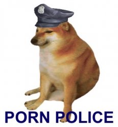 Porn Police official logo Meme Template