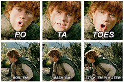 Sam lotr potatoes Meme Template