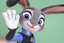 Judy Hopps hand wave Meme Template