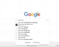 "i hate it when" google search Meme Template