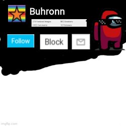 Buhronn. announcement template Meme Template
