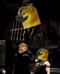 Horny Jail Doge Bane Batman Meme Template