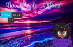 New_Purple_Official's Announcement Template Meme Template