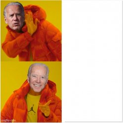 Biden as Drake Meme Template