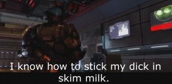 Halo 3 ODST I know how to stick my dick in skim milk Meme Template