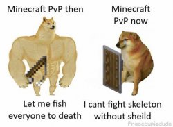 minecraft pvp Meme Template