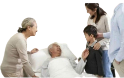 Dying grandpa transparent Meme Template