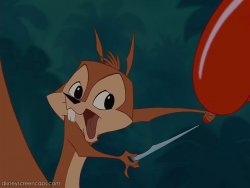 Squirrel Popping Balloon (from The Emperor's New Groove) Meme Template