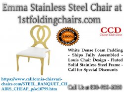 Emma Gold Stainless Steel Dining Chair at 1stfoldingchairs Meme Template